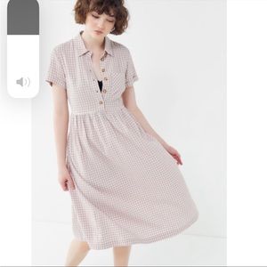Urban Outfitters Gingham Midi Dress Medium